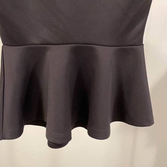 Charcoal grey peplum top - Picture 2 of 4